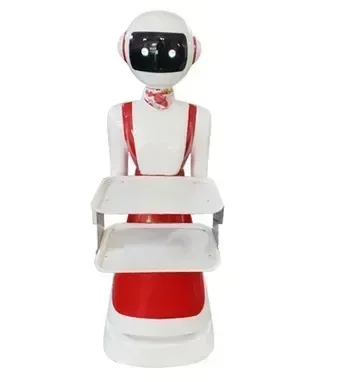 Intelligent restaurant robot waiter Hotel robot for delivering food, serving food, welcoming guests, catering and delivering