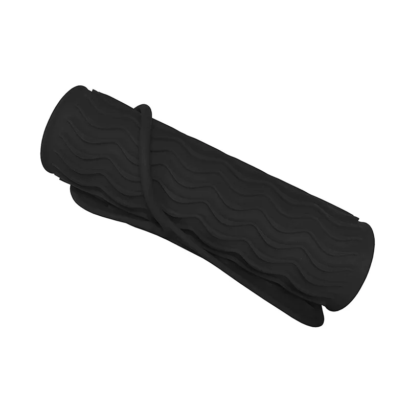 Hot Sale-3X Black Silicone Heat Resistant Travel Mat, Anti-Heat Pad For Hair Straighteners,Flat Irons And Other Hot Styling Tool