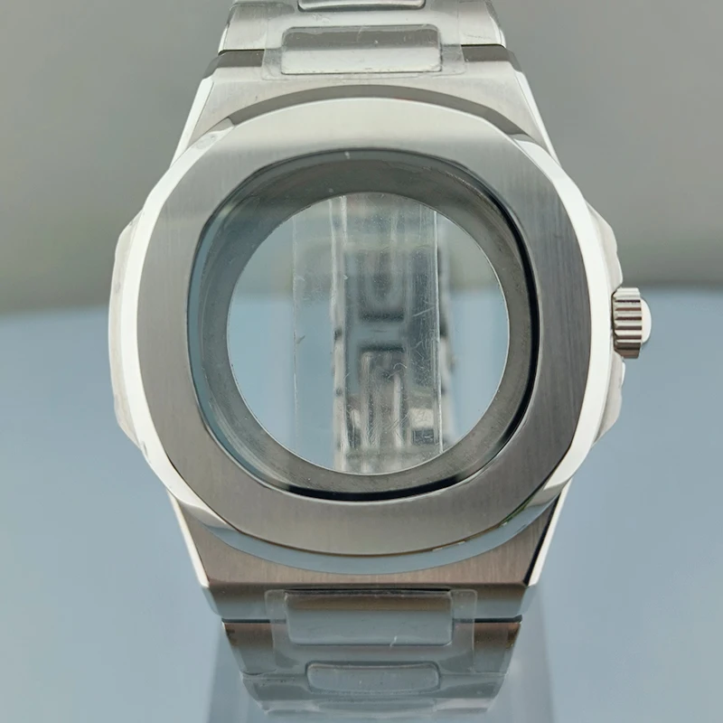 43mm10bar waterproof fit NH series 35 movement square Watch 316L stainless steel sapphire glass luxury watch case