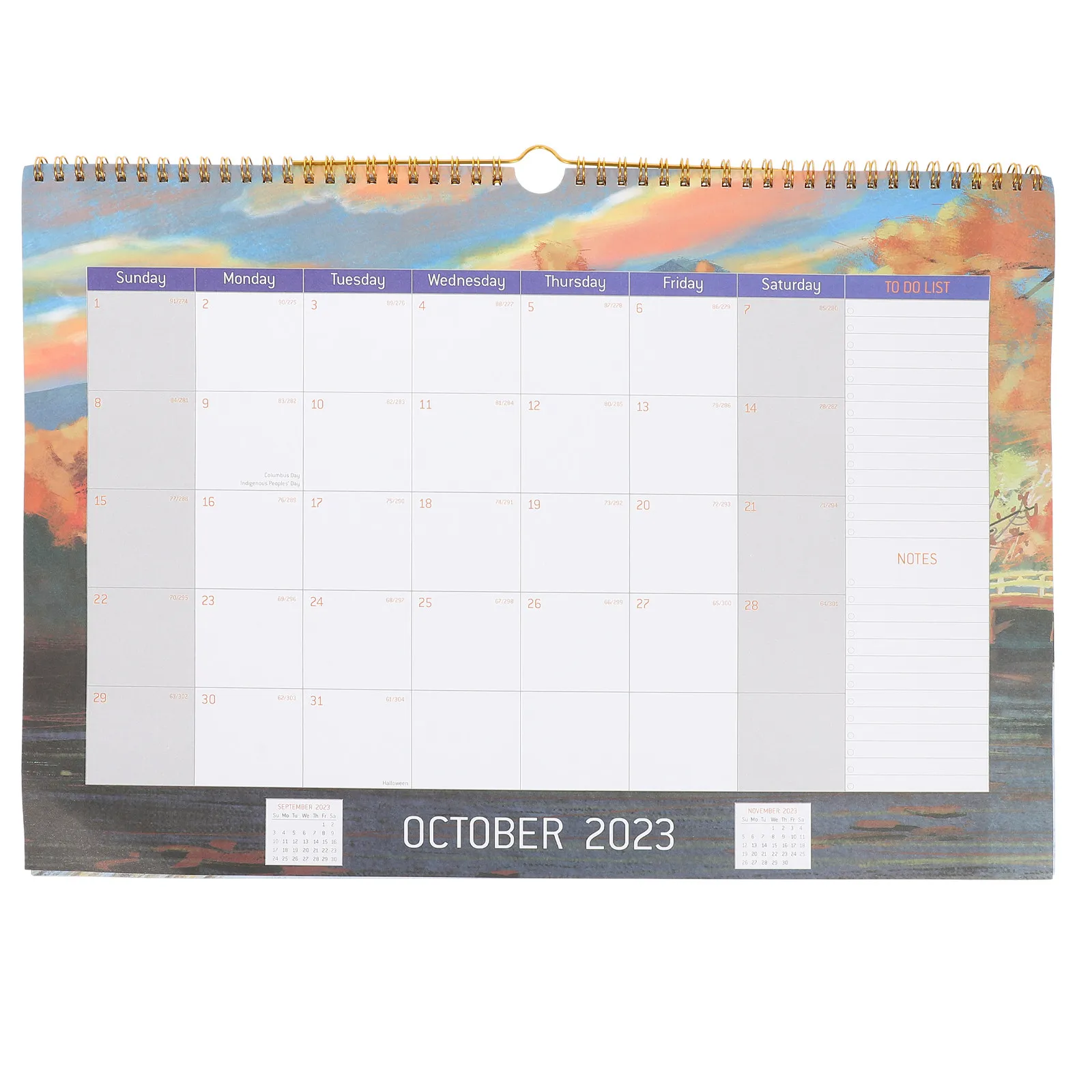 Office Planners English Wall Calendar Premium Paper Clear Printing Color Coordinated Monthly Schedule Family Gift