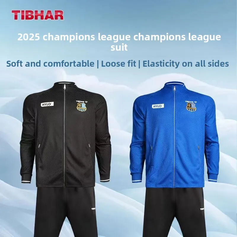 TIBHAR Tall Table Tennis Uniform Men's Table Tennis Jersey New Table Tennis Long Sleeve Professional Ball Uniform Set