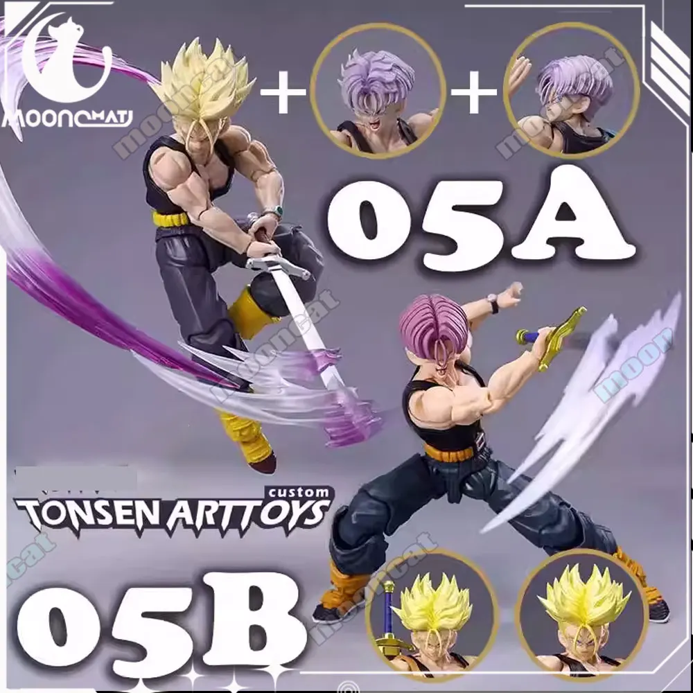

New Tonsenarttoys Tonsen Arttoys Kamione Dragon Ball Z Super Saiyan Ssj Ssj2 Trunks 05a 05b Anime Action Figures Models Toy Gift