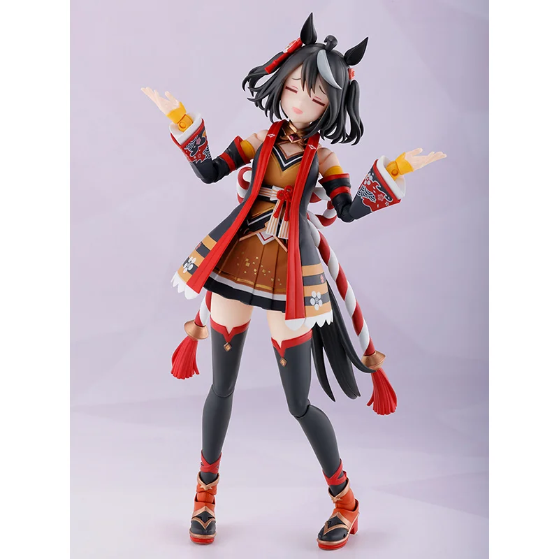 Original Bandai S.H.Figuarts Uma Musume Pretty Derby Kitasan Black Anime Figure Action Model Collecitble Toys Gift