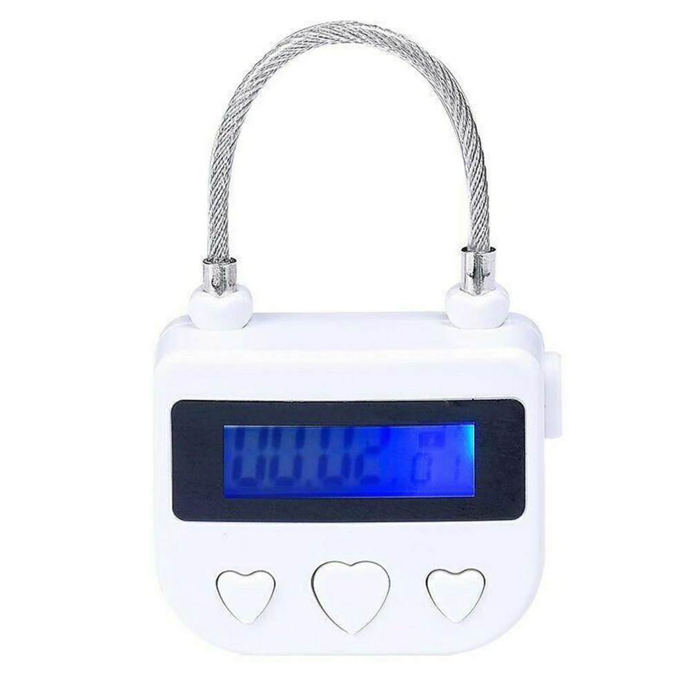 USB Time Lock ABS Multifunctional Rechargeable 30 Days 5V Charging Voltage Lock Multi Padlock Parts Purpose Steel Wire Time