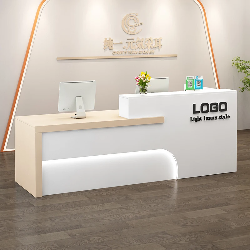 Counter Display Reception Desks Beauty Salon Checkout Counter Reception Desks Modern Mostrador Negocio Commercial Furniture