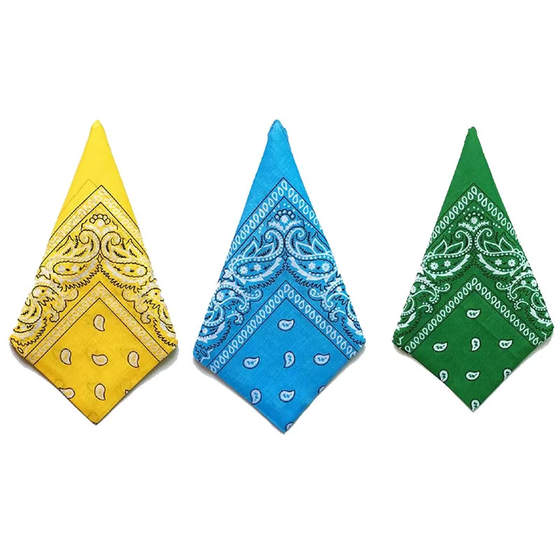 3/1 قطعة للجنسين القطن باندانا عقال الدنيم الرجال الدراجات عصابة رياضية للرأس واقي المعصم من جانب واحد الحجاب بيزلي وشاح #1