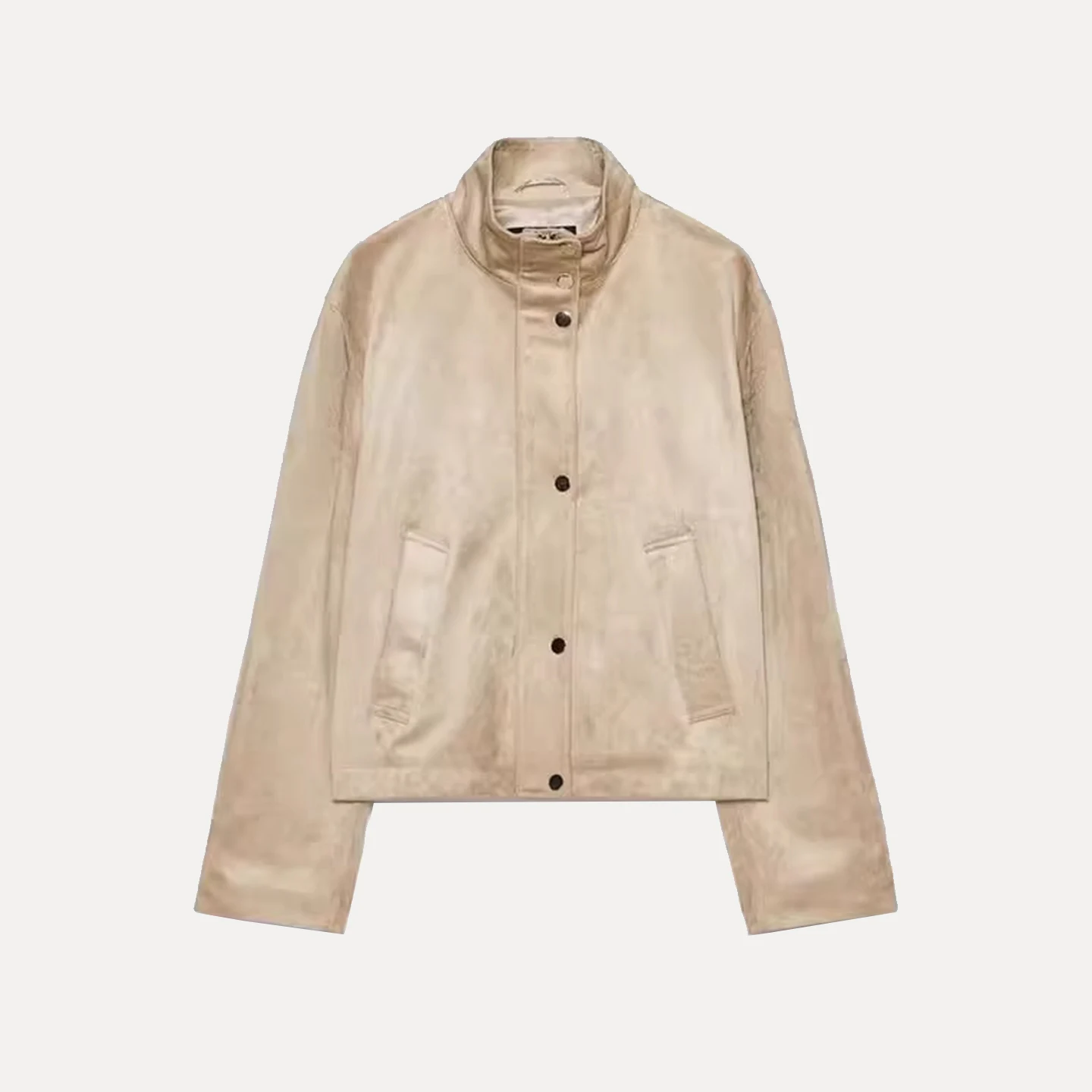 Décontracté Long Sve velours Jaet femmes Sle automne nouveauté Z marque col montant autre matériel vêtements d'extérieur pour dames