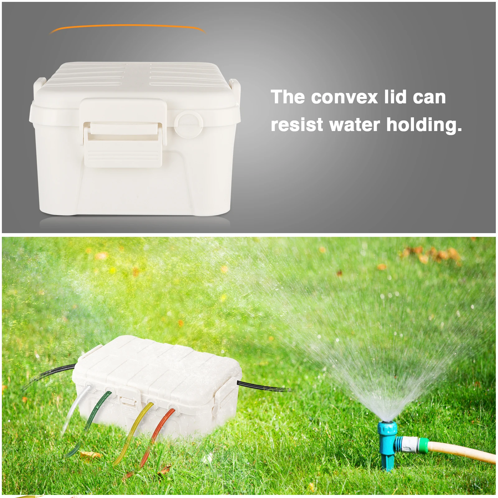 Alimentation extérieure boîte étanche décoration de vacances boîte électrique IP54 résistant à la pluie résistant aux intempéries pour les lumières de jardin/minuterie/prise
