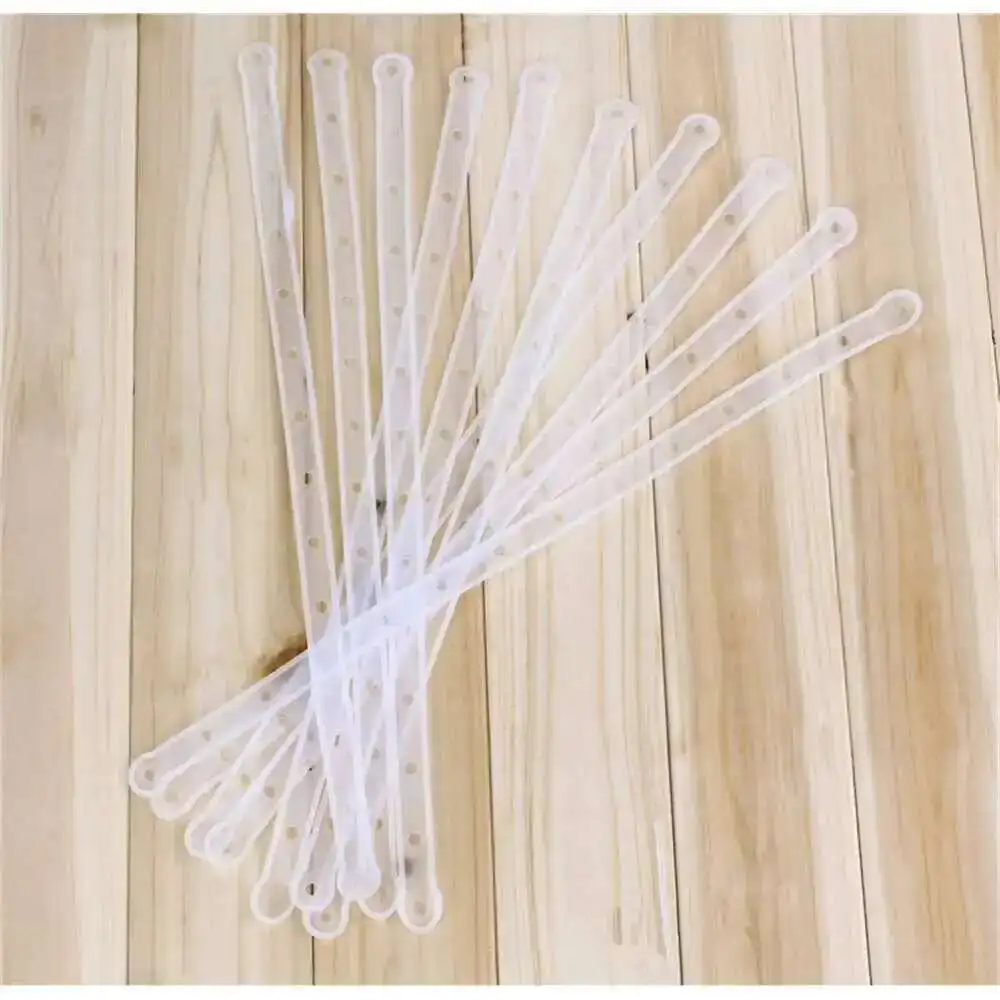 50 Pcs Transparent Hanger Connectors For Fashion Stores Suits Coats Pant Hanger Strips Extention
