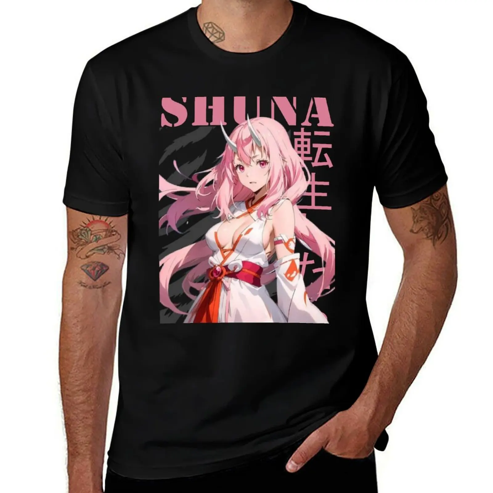 

Shuna T-Shirt oversizeds customs design your own vintage anime shirt vintage Men's t-shirts