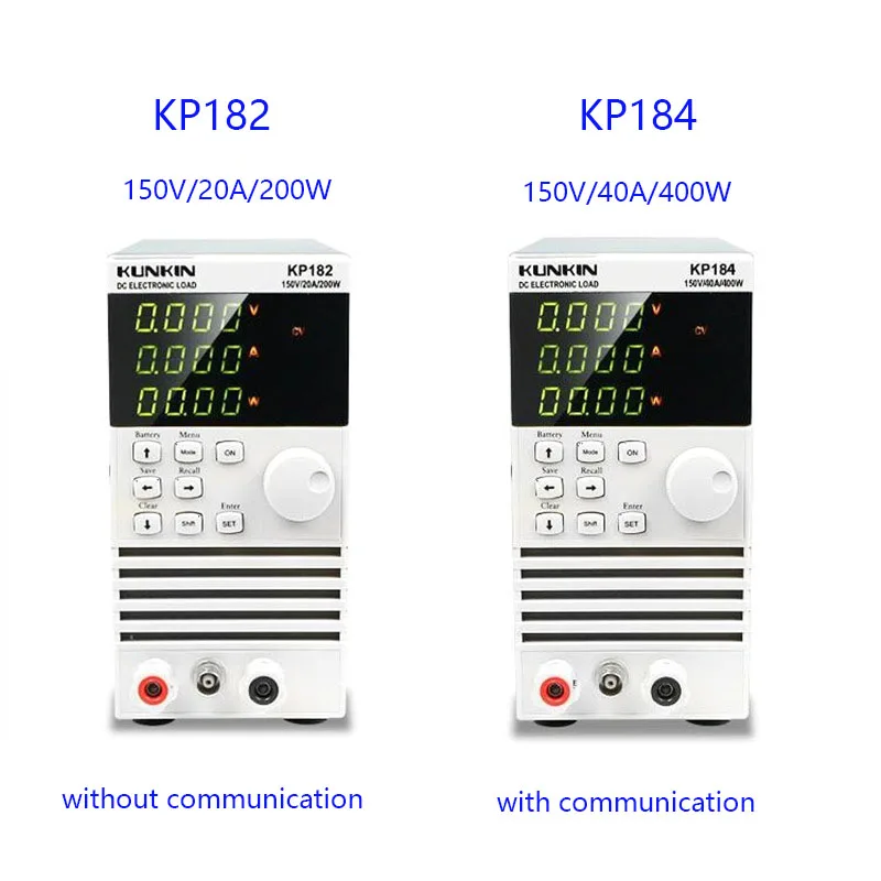 KP182 KP184  DC Electronic load meter 200W / 400W battery capacity Tester power test aging instrument