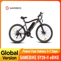SAMEBIKE SY26-II 26Inch Electric cycle Brushless Motor 36V 13AH Removable Battery Mountain e-Bike City Electric Bike