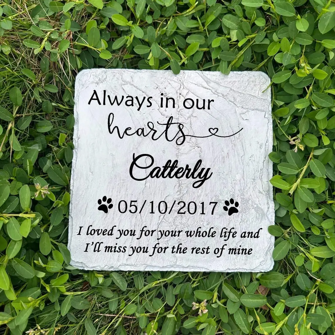 Personalizzato Pet Grave Pet Memorial Stone Pet simple Gifts for Dogs o Cats Pet memory Gift for Loss of Pet Outdoor Stone