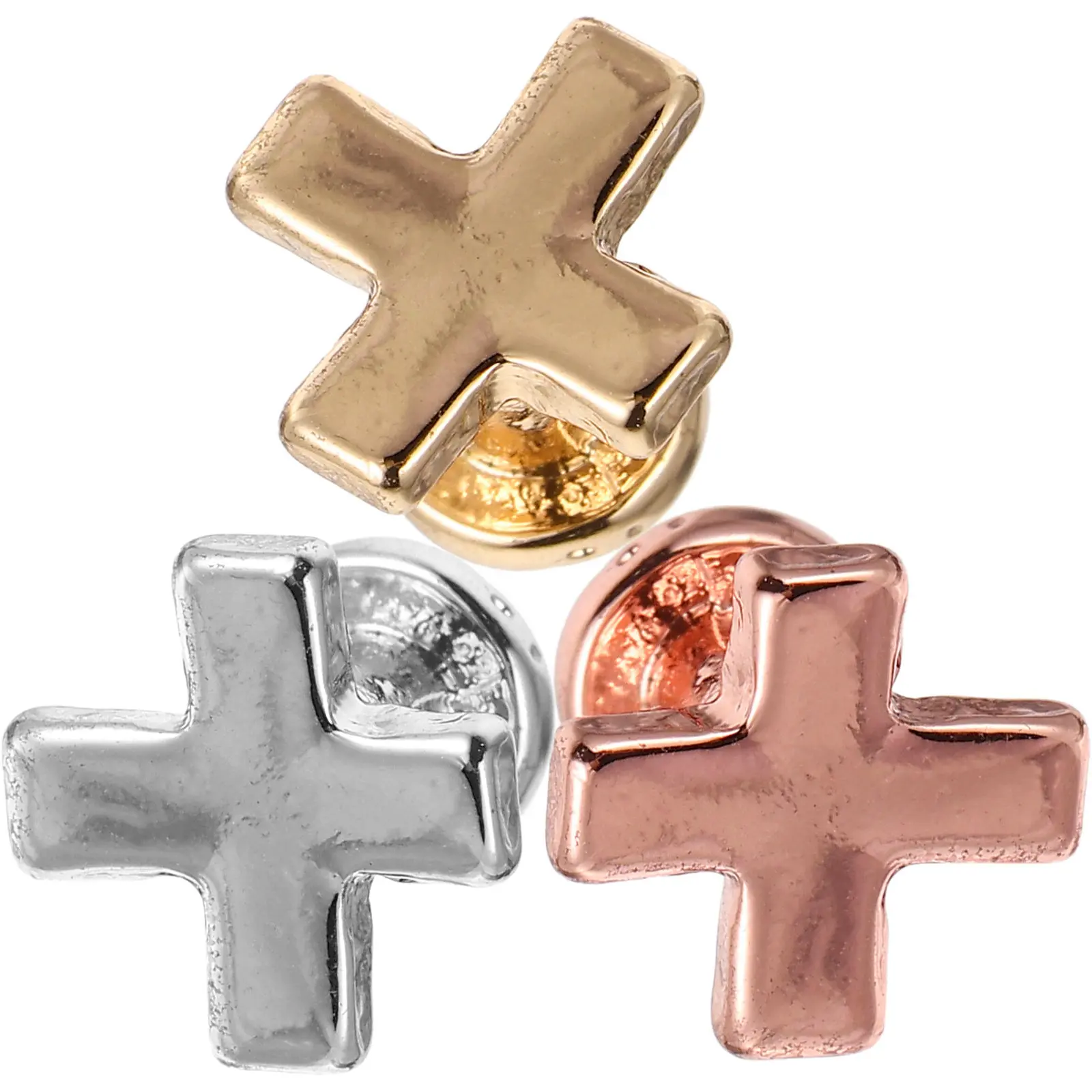 3Pcs Band Charms Shaped Decorative Studs for Silicone Watch Strap Fashion Watchband Accessories