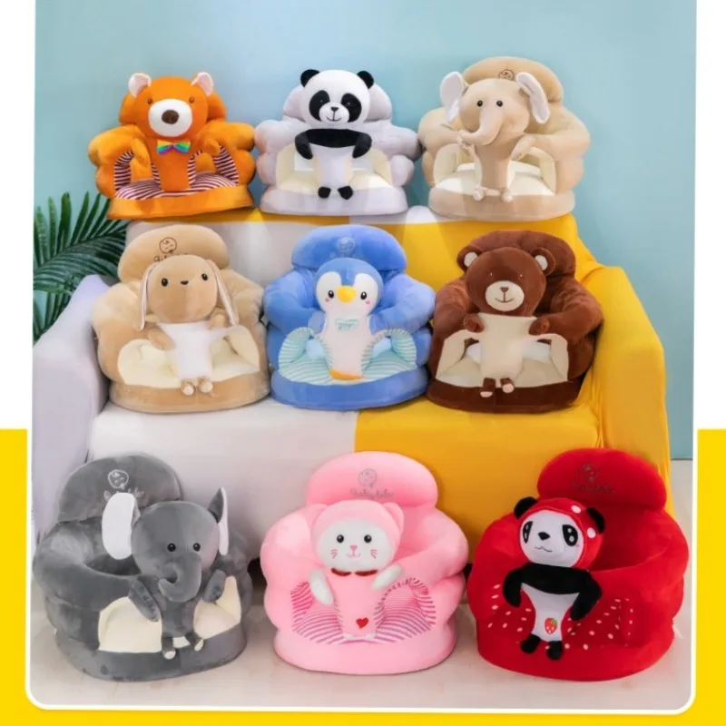 غطاء مقعد داعم لأريكة الأطفال اللطيفة، كرسي قطيفة لتعلم الجلوس، كرسي تغذية مريح للأطفال الصغار، قابل للغسل #3