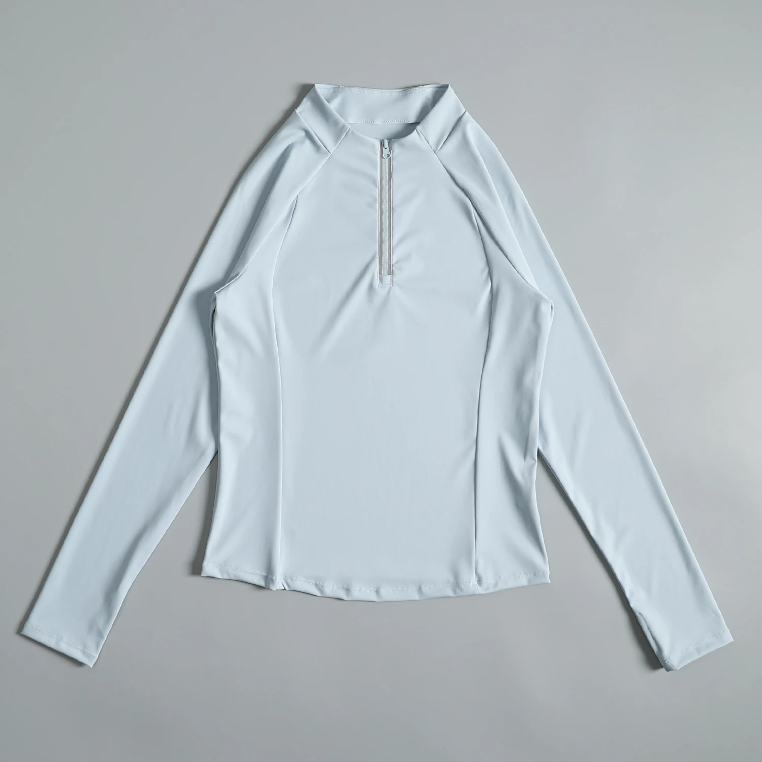 

Half-zip sports long-sleeved women's autumn and winter fitness training morning running wear fashionable slimming Pilates yoga