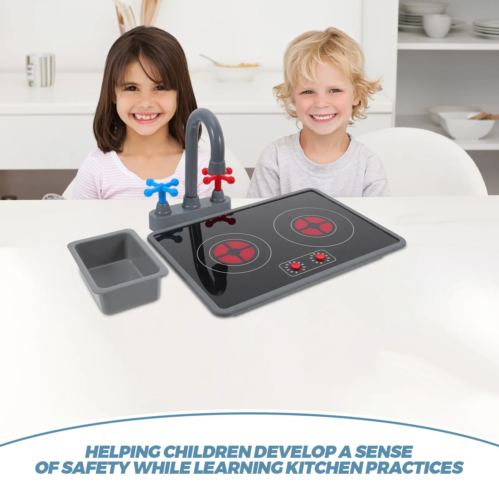 3 шт., набор кухонной техники, имитация электромагнитной плиты, реалистичный игровой набор для ролевых игр для детей, кухонная игрушка