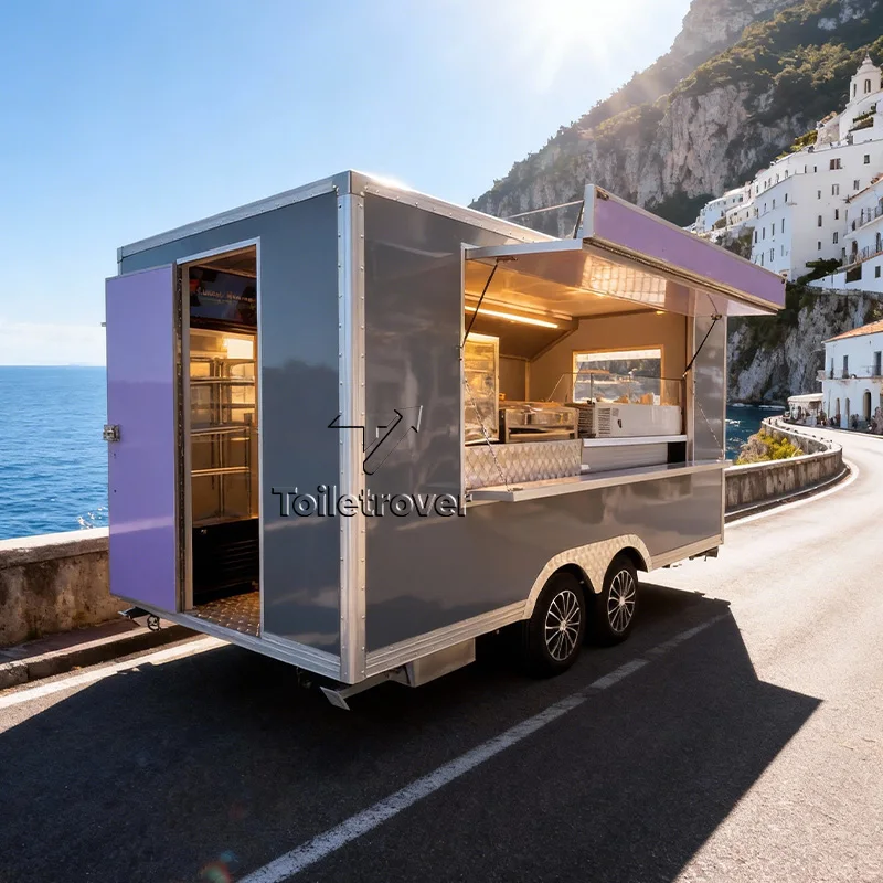 

Bbq Food Truck Cart Pizza Burger Food Truck Trailer Fully Equipped Custom Food Truck Van Manufacture for Sale Food Trailer