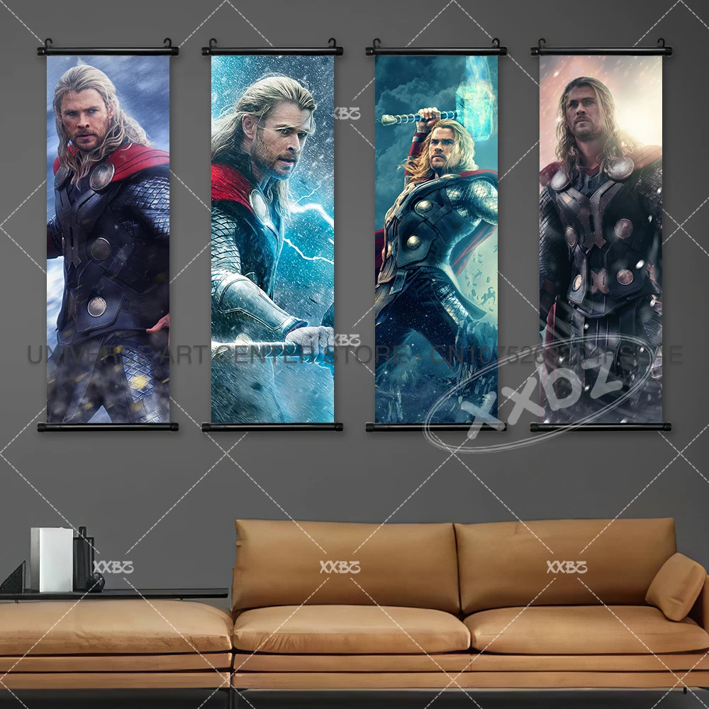 Thor Posters Odinson Hanging Painting The Avengers Home Decoration Marvel Scrolls Picture Latest Gift Berserkers Wall Artwork