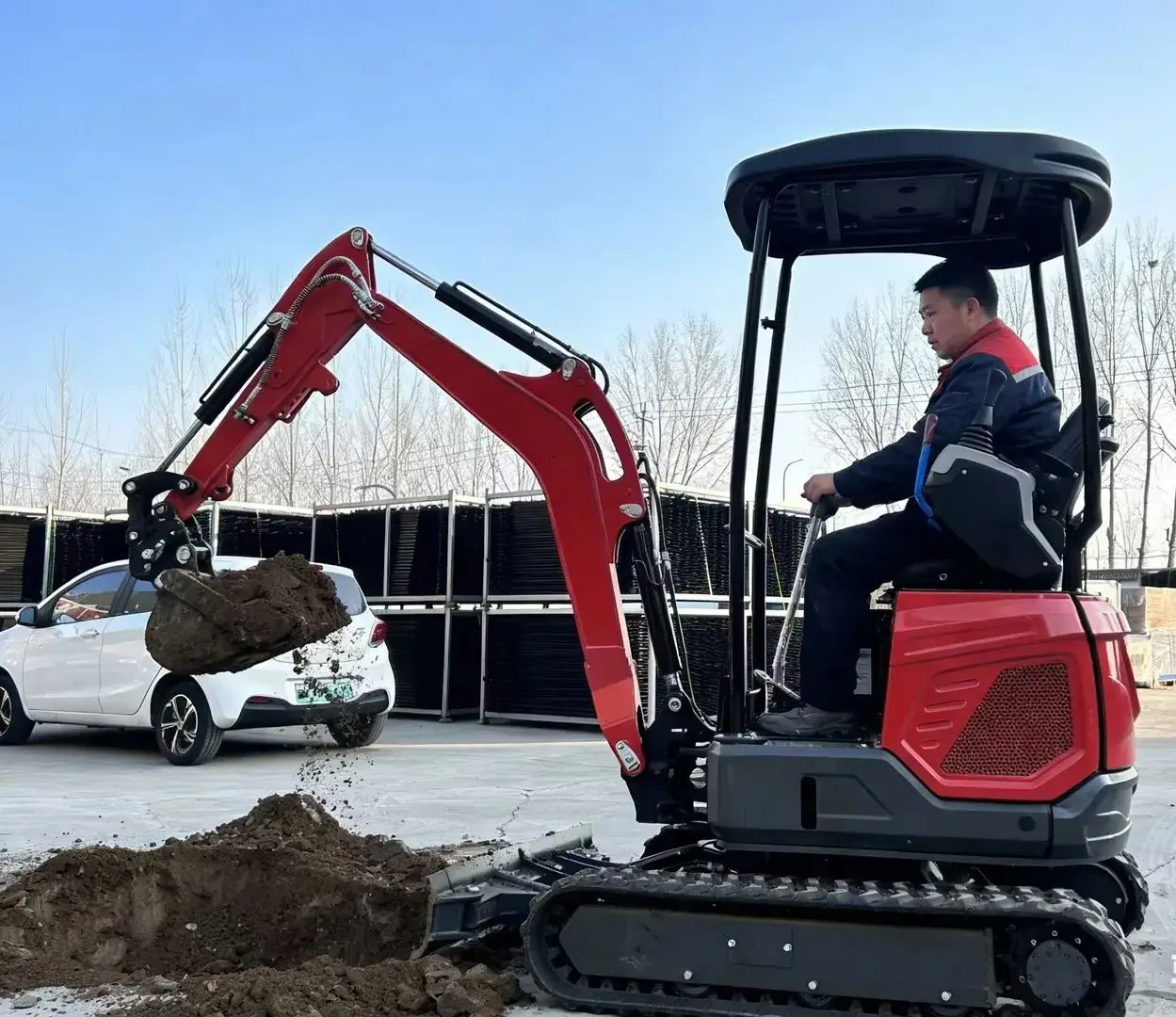 

Бесплатная доставка. Сельскохозяйственный экскаватор 1,8 т, с телескопической стрелой гусеничного типа, высокая экономичность предложения