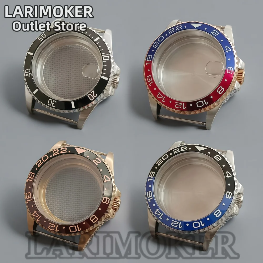 

LARIMOKER 38mm Men's Waterproof Watch Case Stainless Steel Sapphire Crystal Suitable for NH35 NH36 ETA2824 PT5000 Miyota9015