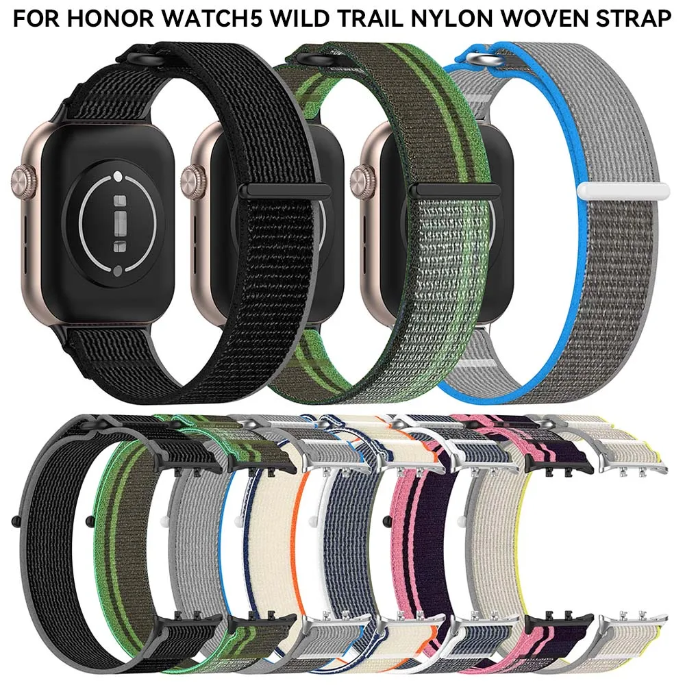 

Nylon Watchband Strap For HONOR Watch 5 Sport Wristband Bracelet Belt For HONOR Watch 5 Repalcement Smartwatch Accessory Correa