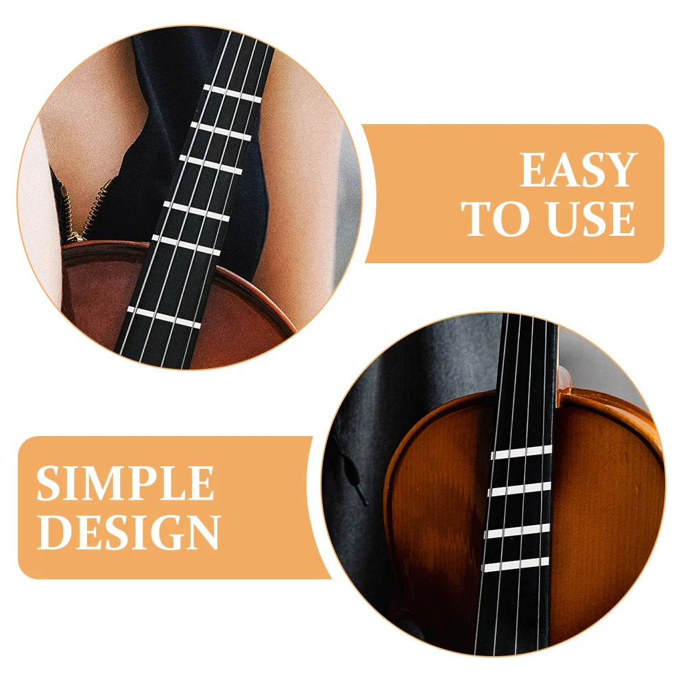 

4 Pcs Finger Board Phone Stickers Tapes Violin Fingerboard Fret White Fretboard Scale