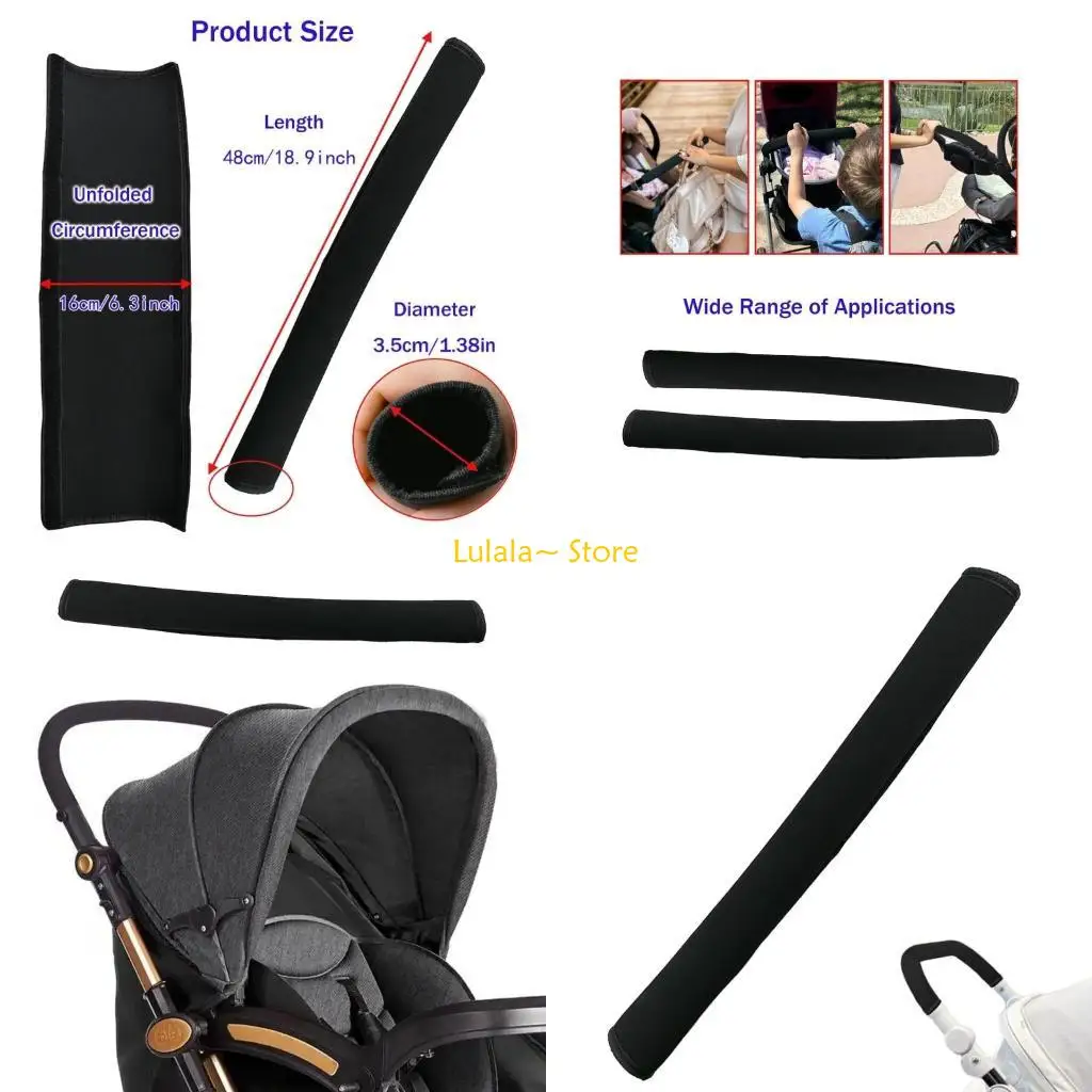 

Y4QA Гигиенические чехлы на ручки детских колясок Не скользят по поверхности Легко чистятся Прочный для колясок