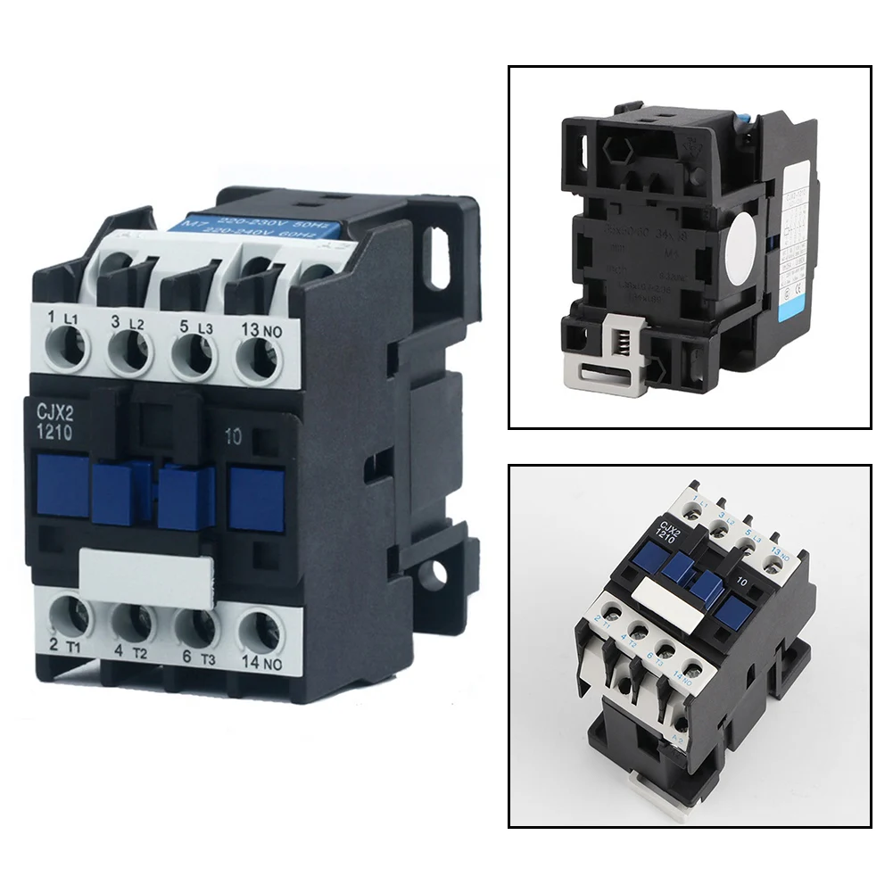 12A Rated As Show AC Contactor AC220V Coil Voltage Rated Current 12A 1 Million Electrical Cycles For Motor Starters