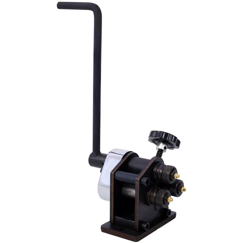 Hand - cranked ring bender a portable metalworking tool made of hardened steel suitable for jewelry making and DIY handicrafts