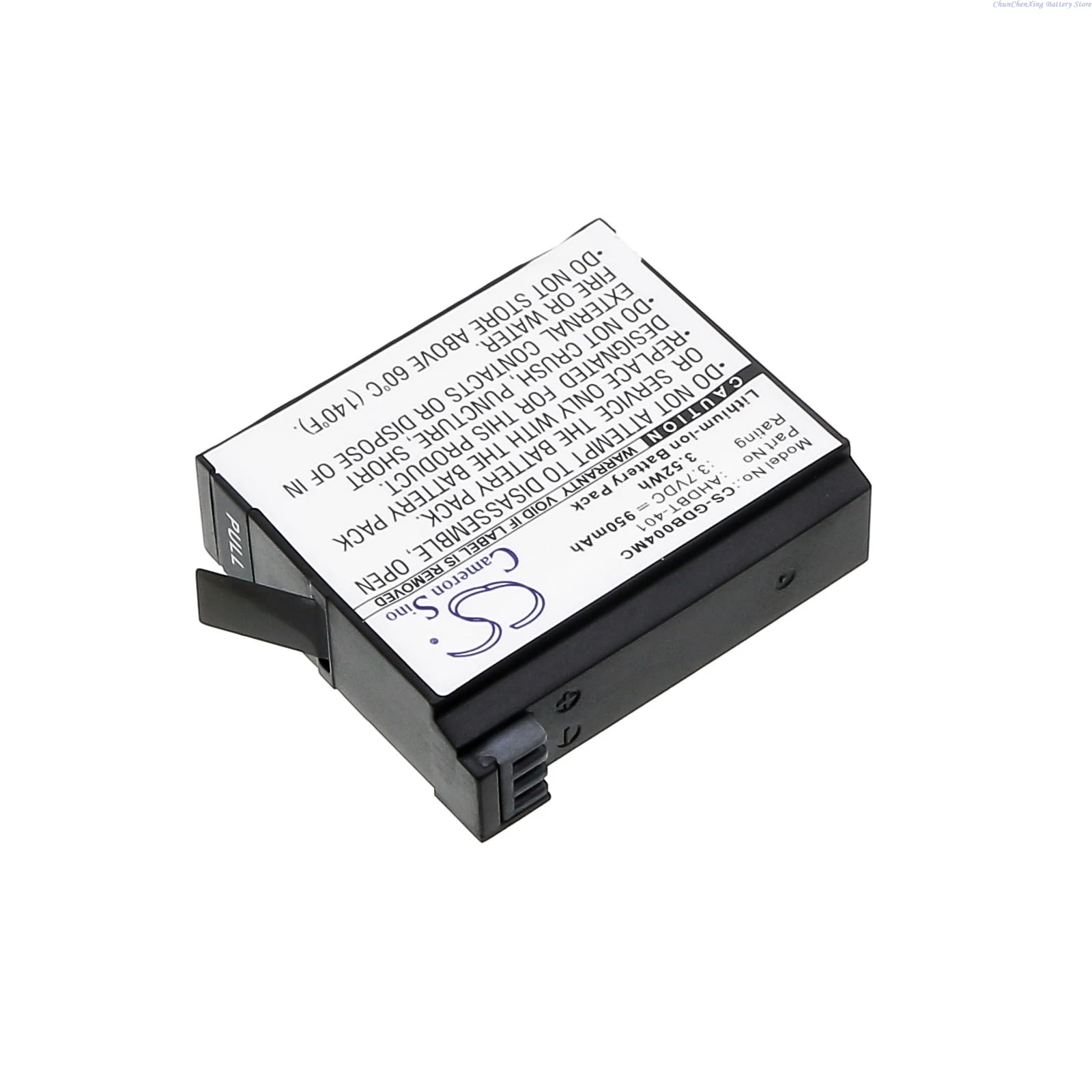 3.7V 950mAh/1160mAh Camera Battery AHDBT-401, 335-06532-000 for GoPro Hero 4+, Hero 4 Hero 4 Black/Silver