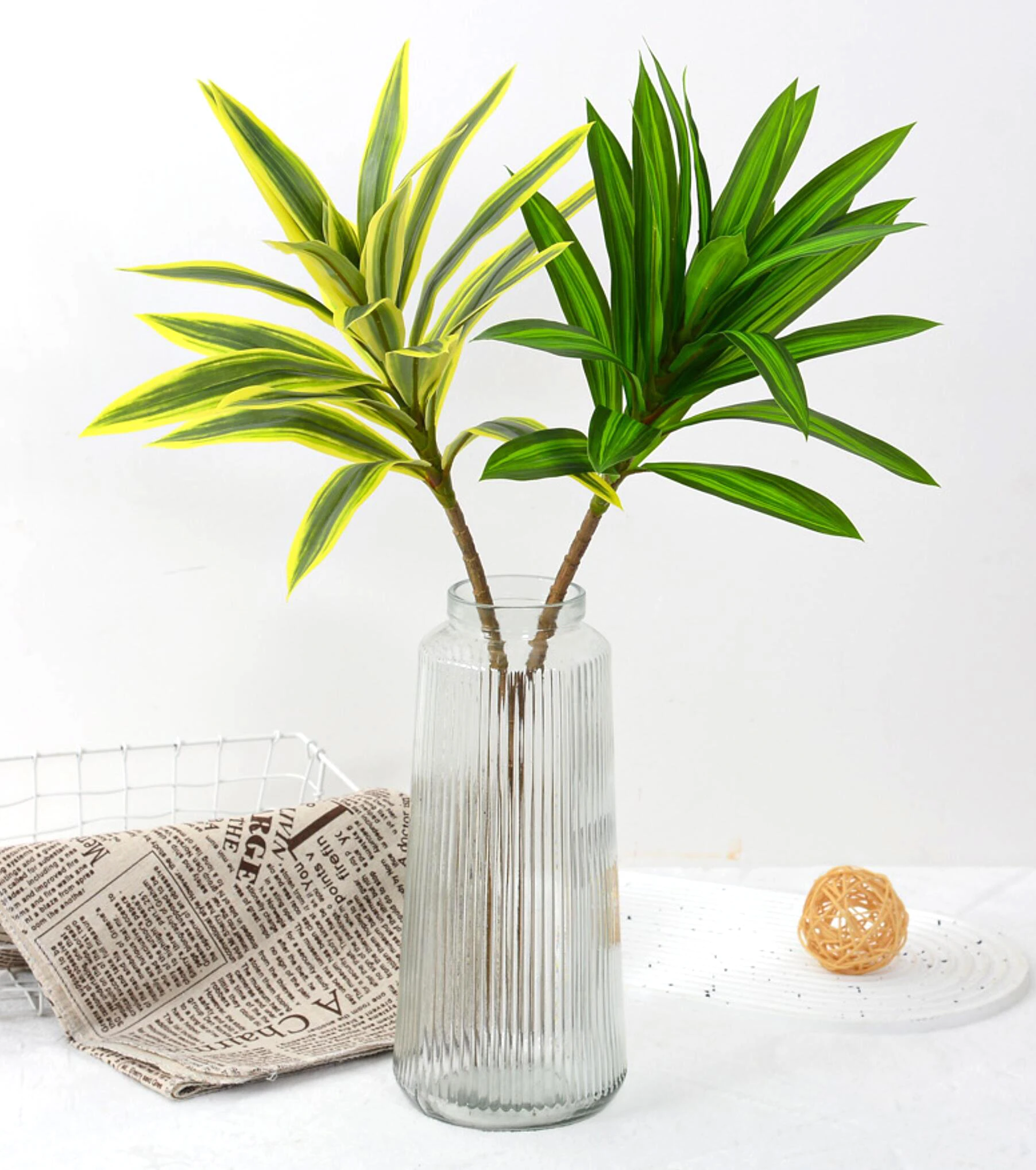 66–98 cm künstlicher Palme aus Kunststoff, Bambuszweig, tropische Topfpflanzen, gefälschtes Gras für Zuhause, Desktop, Pflanzenwanddekoration – Detail 6