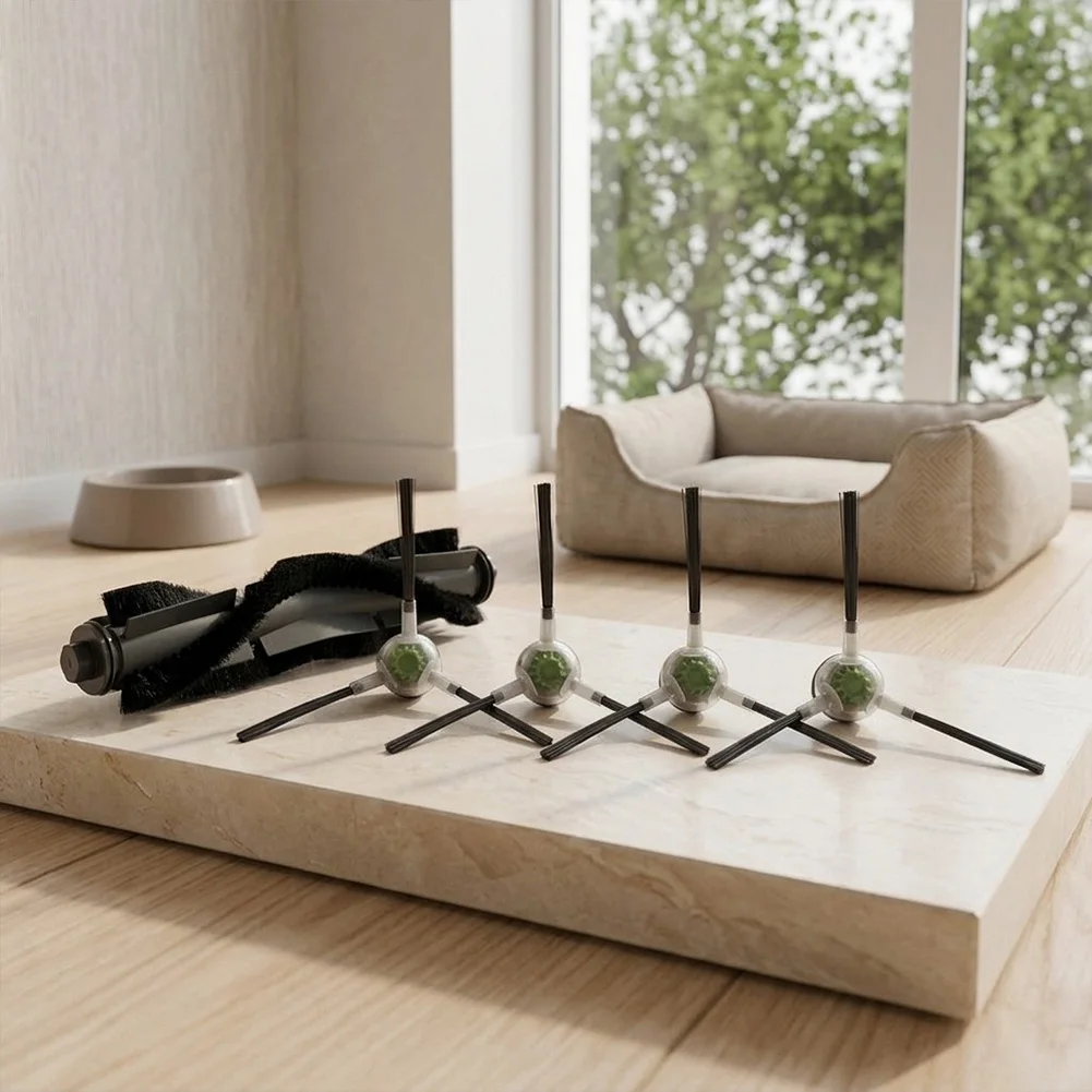 Replacement Roller Brush + 4 Side Brushes for Neatsvor For S700 For S700 for Pro Robot Vacuum Mop Clean Edge Corners