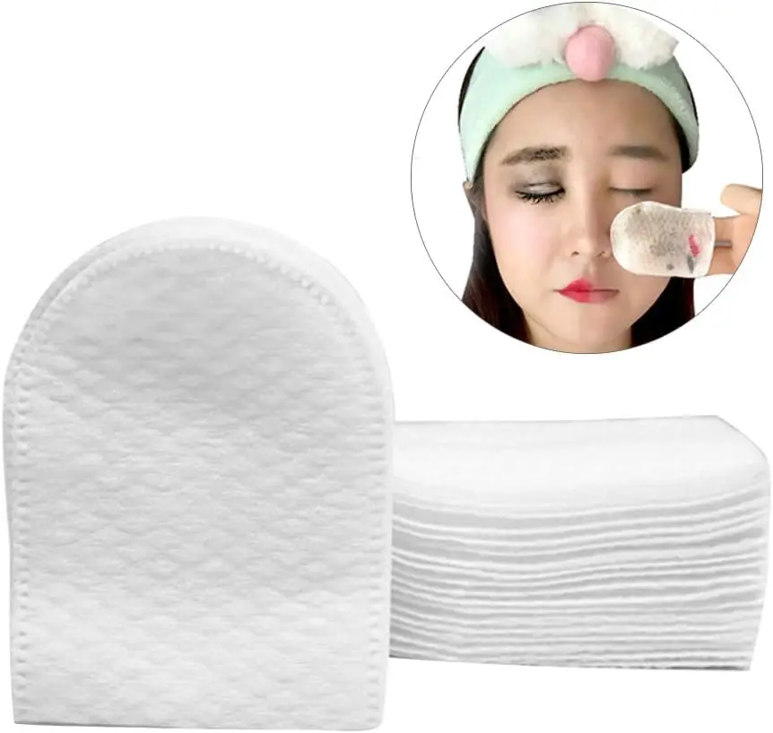 240/120pcs Disposable Face Puff Cotton Pads Makeup Remover U-Shaped Soft Cosmetic Wipes Nail Cleaning Cotton Pads Makeup Tools