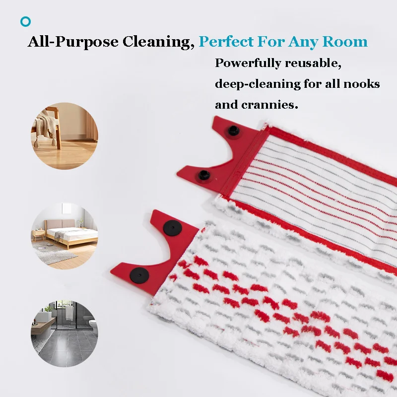 Replacement For Vileda UltraMax XL Reusable Flat Spin Mop Cloth Quick Drying Machine Washable Microfiber Floor Mop Pads