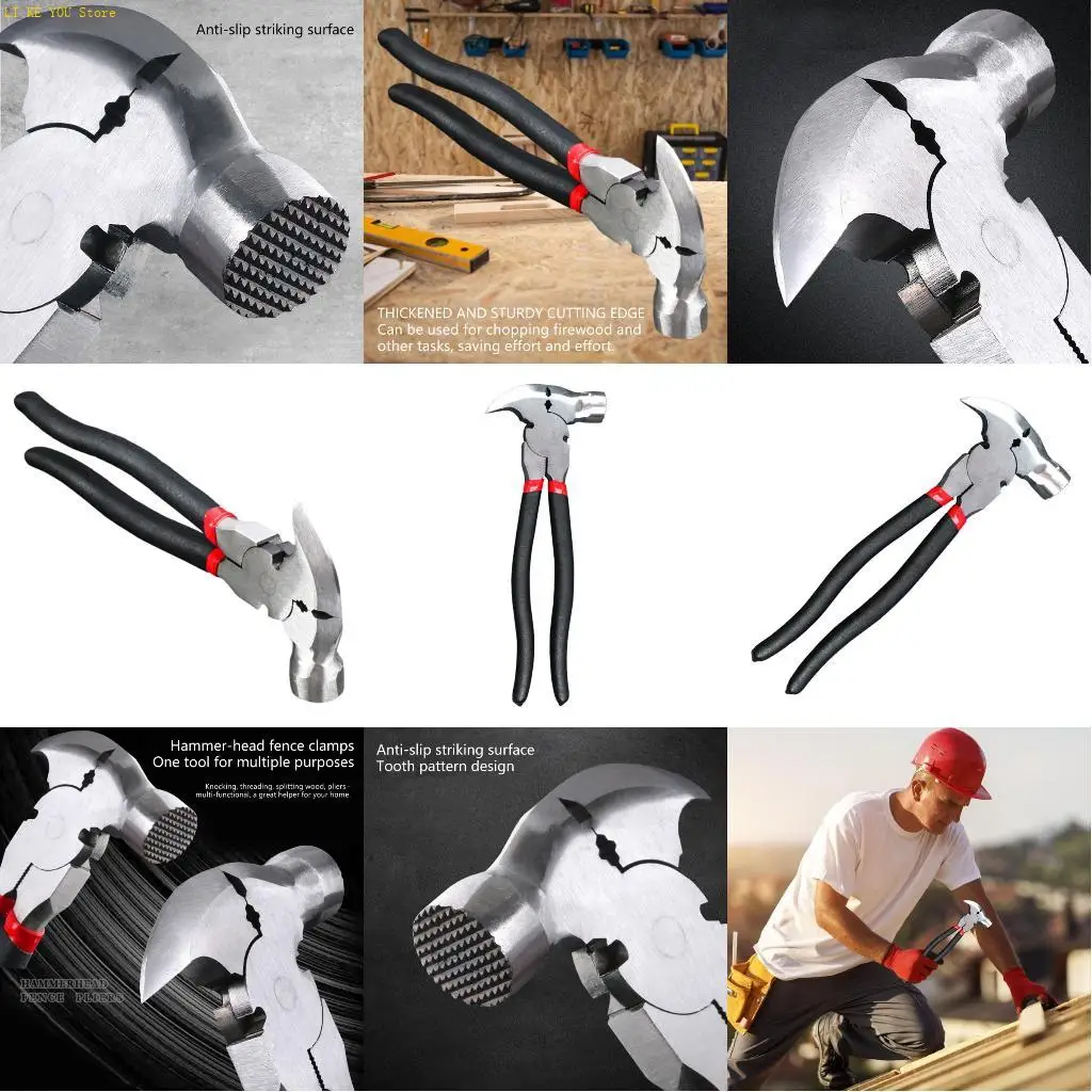

W3JE Compact 770g Ranch Tool With Ergonomic Design Suitable For Wire Cutting Staple Removal And Woodworking Applications 10.5