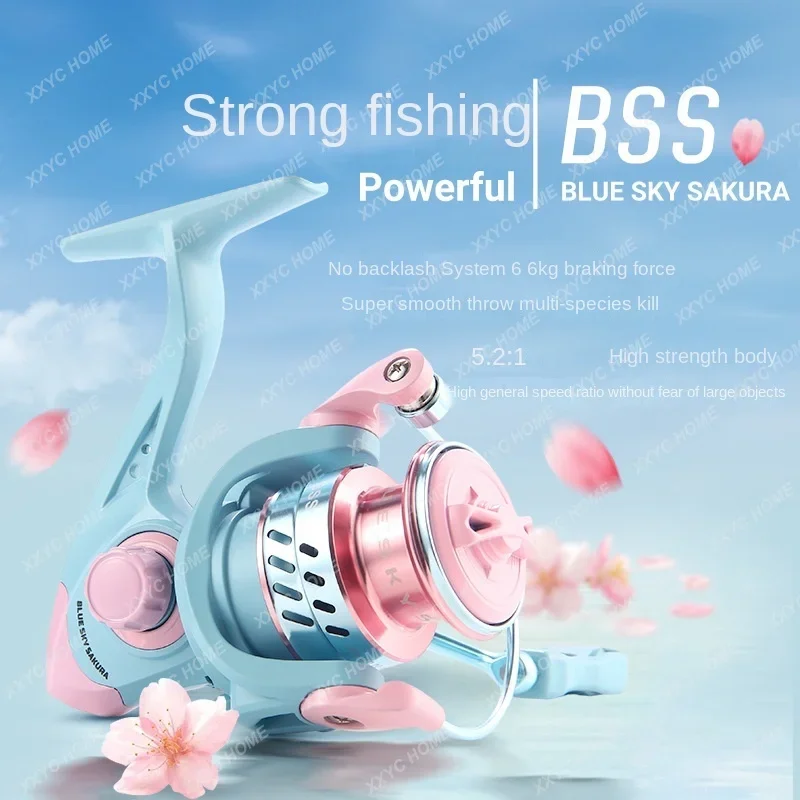 Macaron spinning wheel micro-object fishing shallow line cup 1500S fish no gap Luya  5.2:1