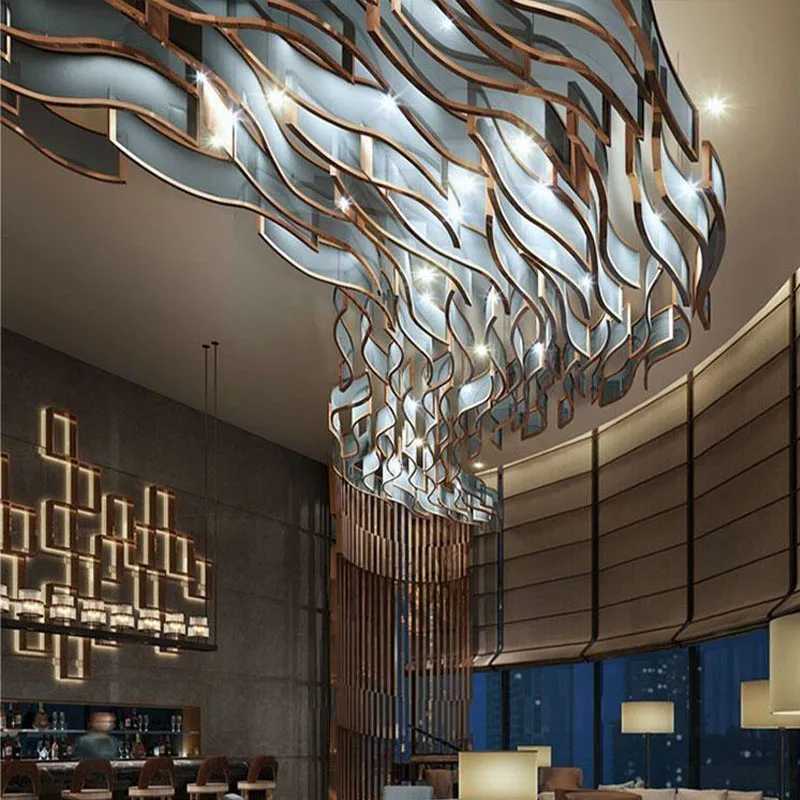 estilo nordico custom chandelier modern pendant light sala de estar sala de jantar hotel designer criativo 01