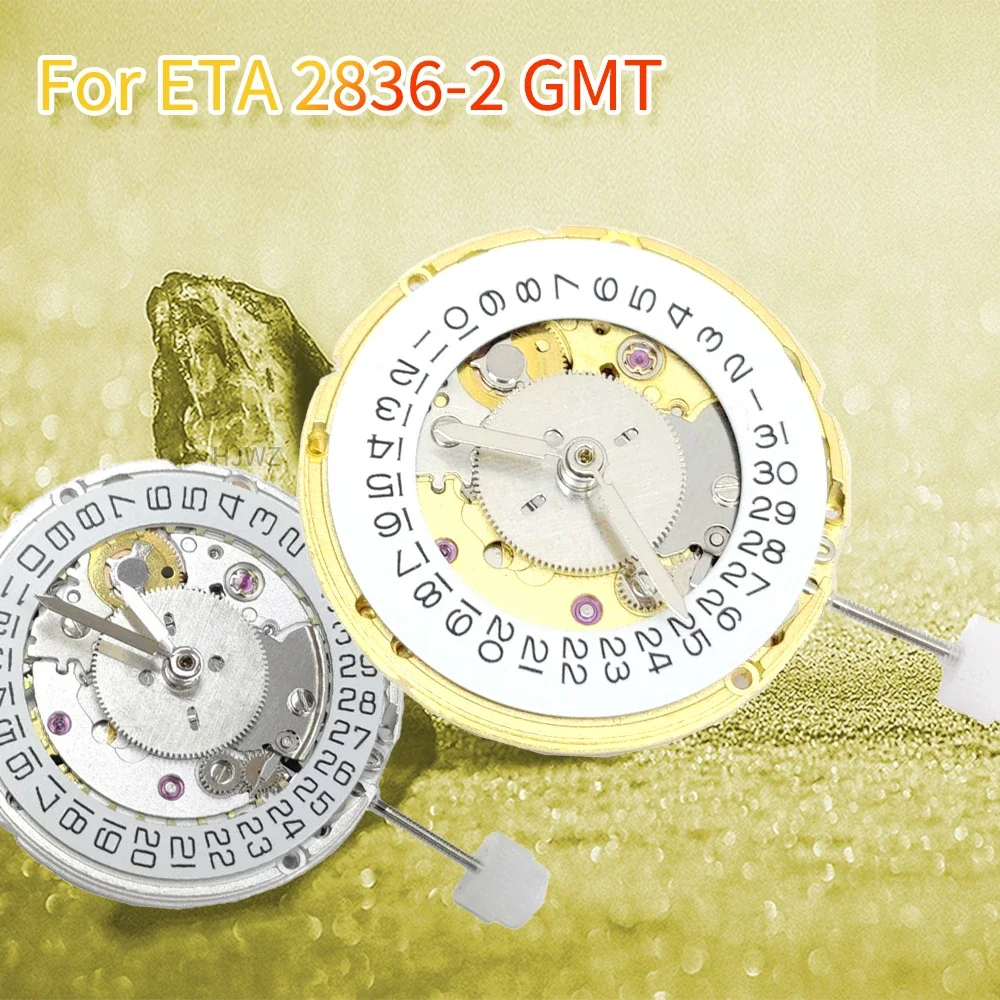 4 Hand Automatic Mechanical Movement 25 Jewels 2836 Watch Movement Date At 3 O'clock For ETA 2836-2 GMT Movement Watch