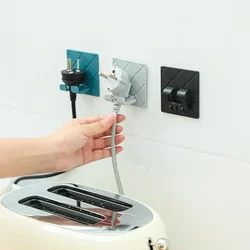 Plug Wire Socket Holder Hook Plug Cable Organizer for Living Room Study Kitchen Toilet Laundry Room Office Desk Power USB Hooks