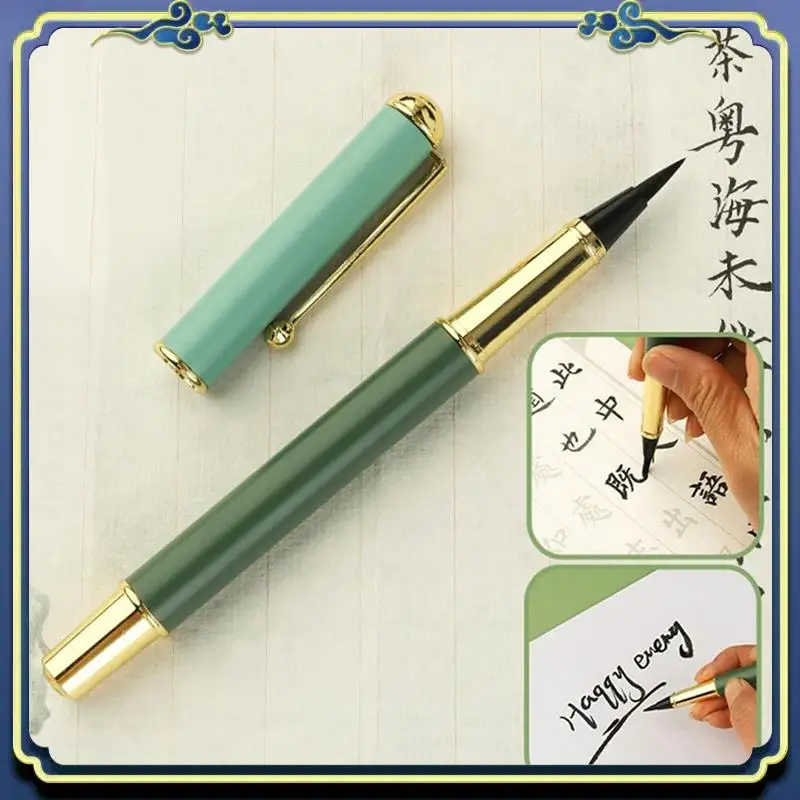 

Portable 6Pcs Morandi Calligraphy Pens Hand Lettering Pens For Writing Beginners Chinese Brush Pens