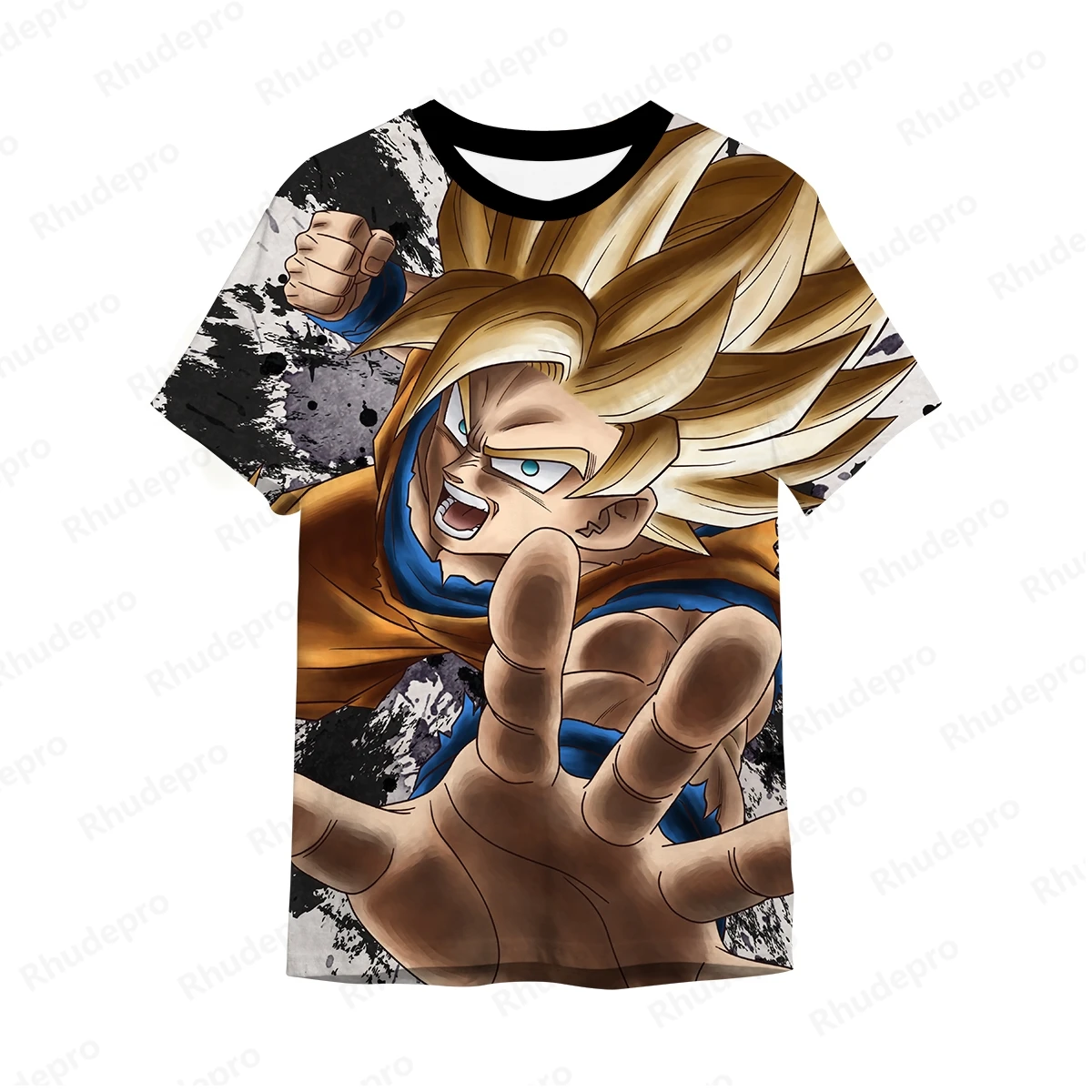 Summer Y2k Men's T-shirt High Quality DragonBallZ Clothing Vegeta Tops Hip Hop Goku Harajuku Style Super Saiya Shirts 100-5XL