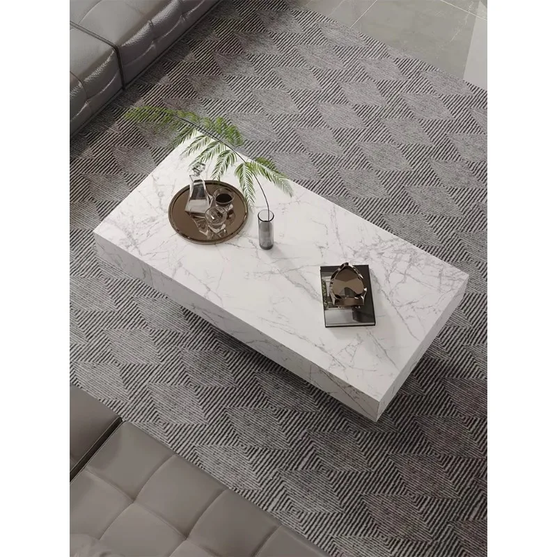 Coffee Table Living Room Household Rock Slab Rectangular Modern Simple Suspended Coffee TableX14