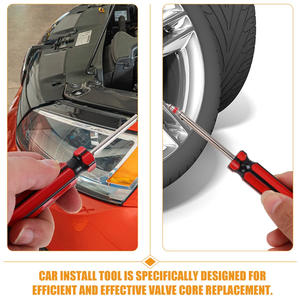 

6Pcs Tire Valve Stem Removal Tool Heavy Duty Auto Tool for Car Install and Disassembling Tasks
