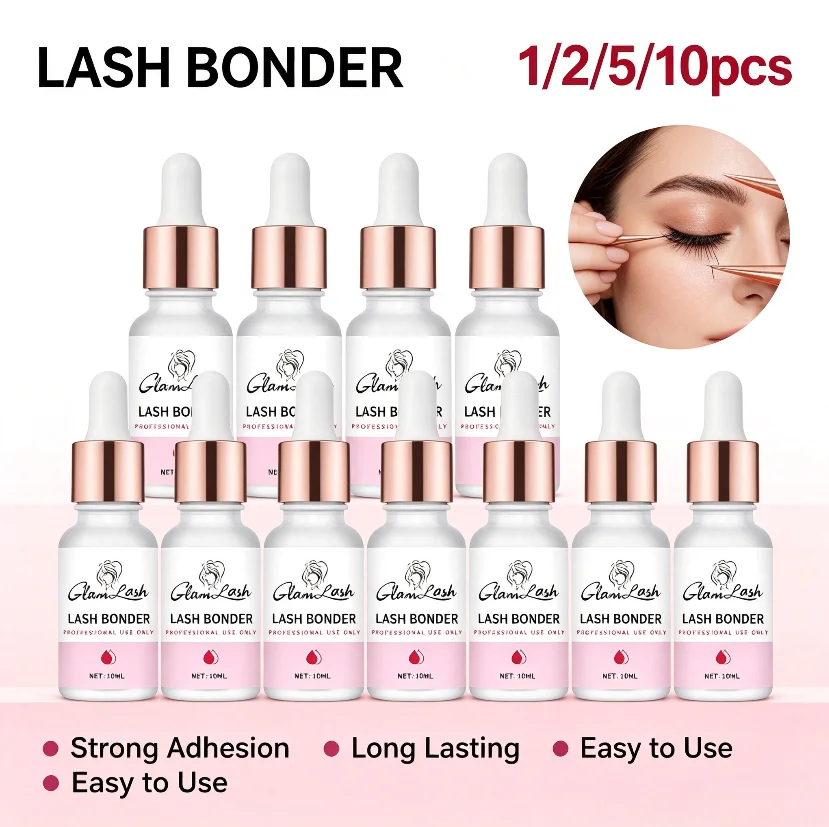10ml Quick-Drying Eyelash Adhesive Companion Softening Long-Lasting Styling Solution with Accelerator for Beauty Grafting