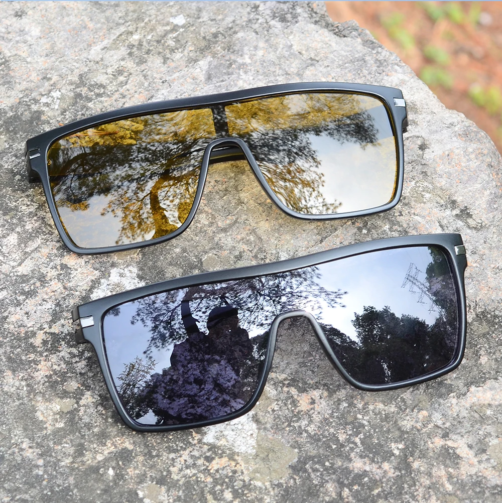 CRIXLAIS Mode Photochrome Polarisierte Sonnenbrille Männer Frauen Übergroße Sonnenbrille Männliche Nachtsicht Schutzbrillen UV400 – Detail 4