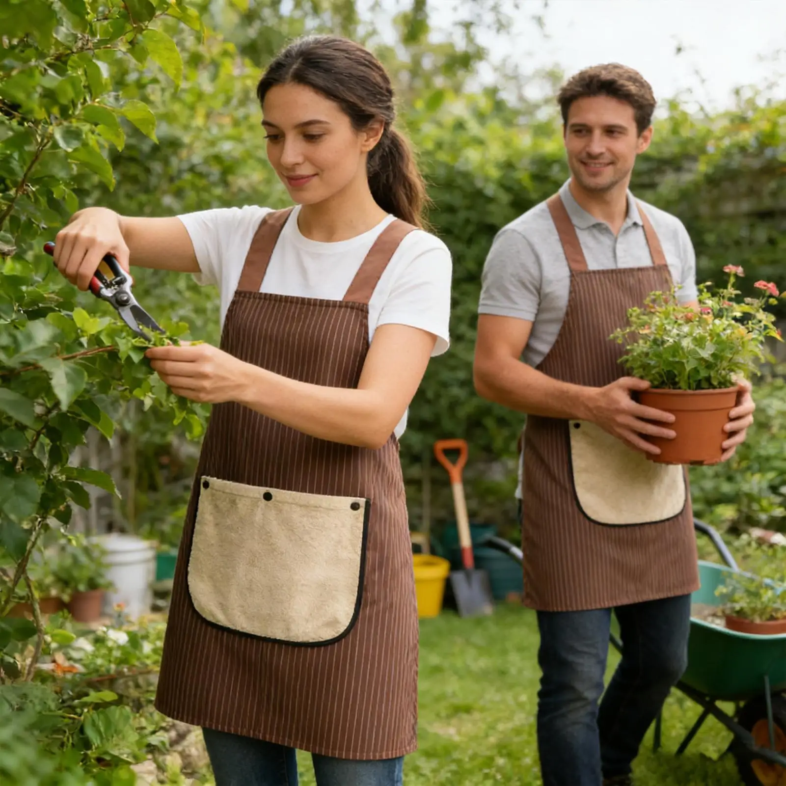 

Kitchen Apron Waterproof Detachable Towel Baking Dress Cooking Cloth Apron For Chef Art Projects Cafe Gardening Home Indoor