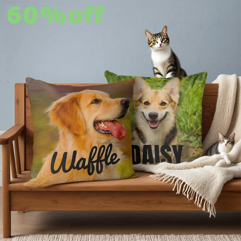 

Personalized Pet Kids Pillow Photo Polyester Dakimakura Pillow Custom Family Memory Decorative Cushion for Pet Pillow Parents