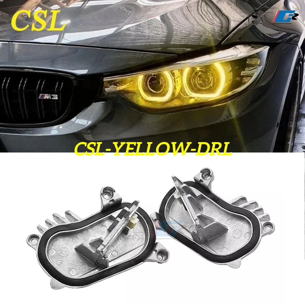 

Модуль FULOWAY с желтыми ангельскими глазами для BMW 4-й серии F32 F33 F36 M4 DRL, разноцветные дневные ходовые огни 63117493227/6 7493227
