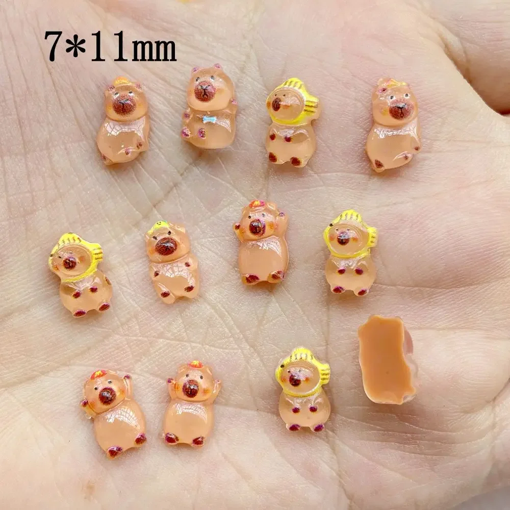 50Pcs New Cute Resin Little Bear Series Flat Back Free Shipping Ornament Jewelry Making Manicure Hairwear Accessories